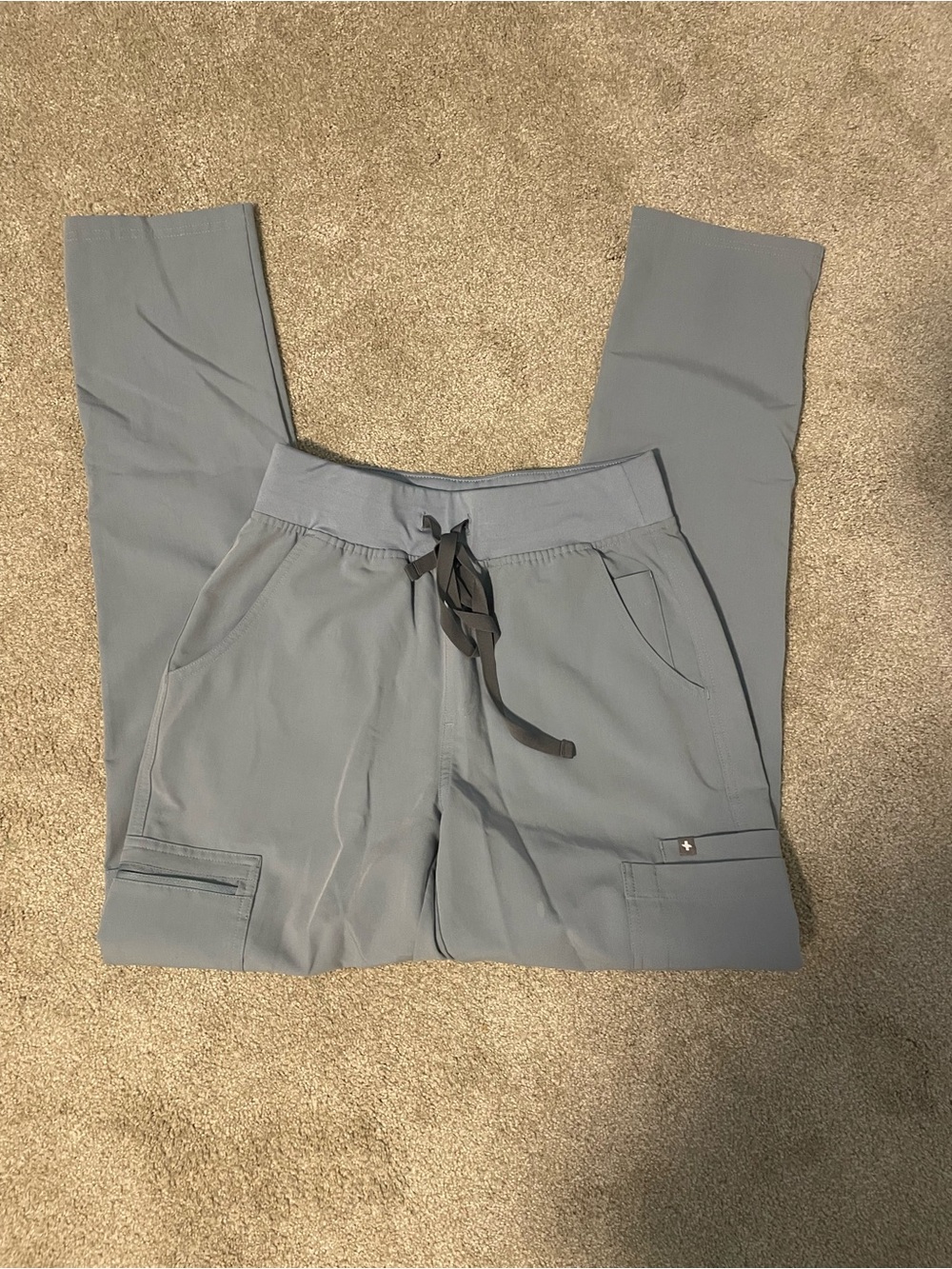 Women’s Figs ice blue Drawstring straighten leg pants S/T